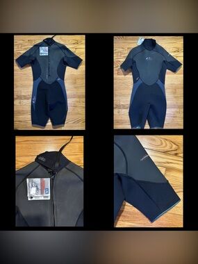 Gill Hurakan Shorti Wetsuit 3.2 Black Men’s Large 4603- New with Tags NEW!